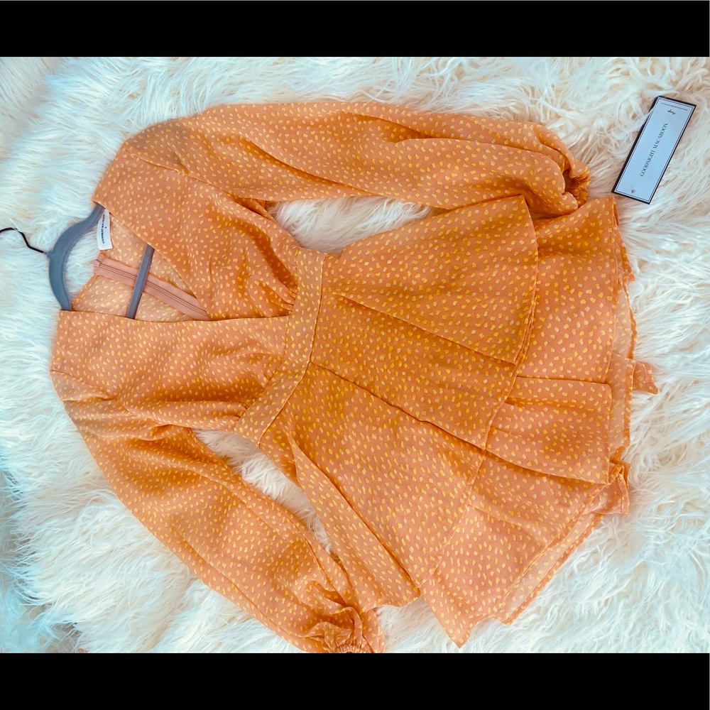 Goodnight Macroon Polka Dot Romper- NWT